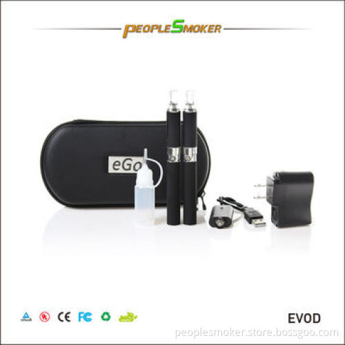 E-cigarette with 2 x cartomizers, 1 x USB charger, 1 x wall charger, 1 x empty bottleNew